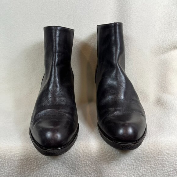 STUART WEITZMAN made in Spain Brown Quality Leather Platform Ankle Boot Size 7 - Picture 3 of 7